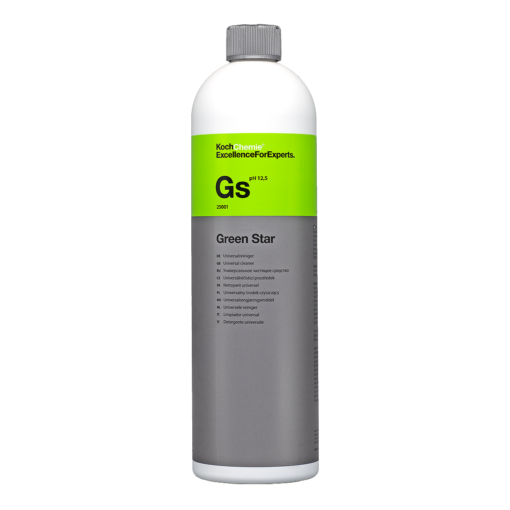 Koch Chemie Gs Green Star Universalreiniger für die Autopflege Vorwäsche und Autoaufbereitung als Konzentrat in der 1000ml oder auch 1 Liter Flasche