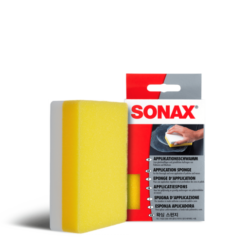 Sonax Applikationsschwamm mit Verpackung, zweiseitig